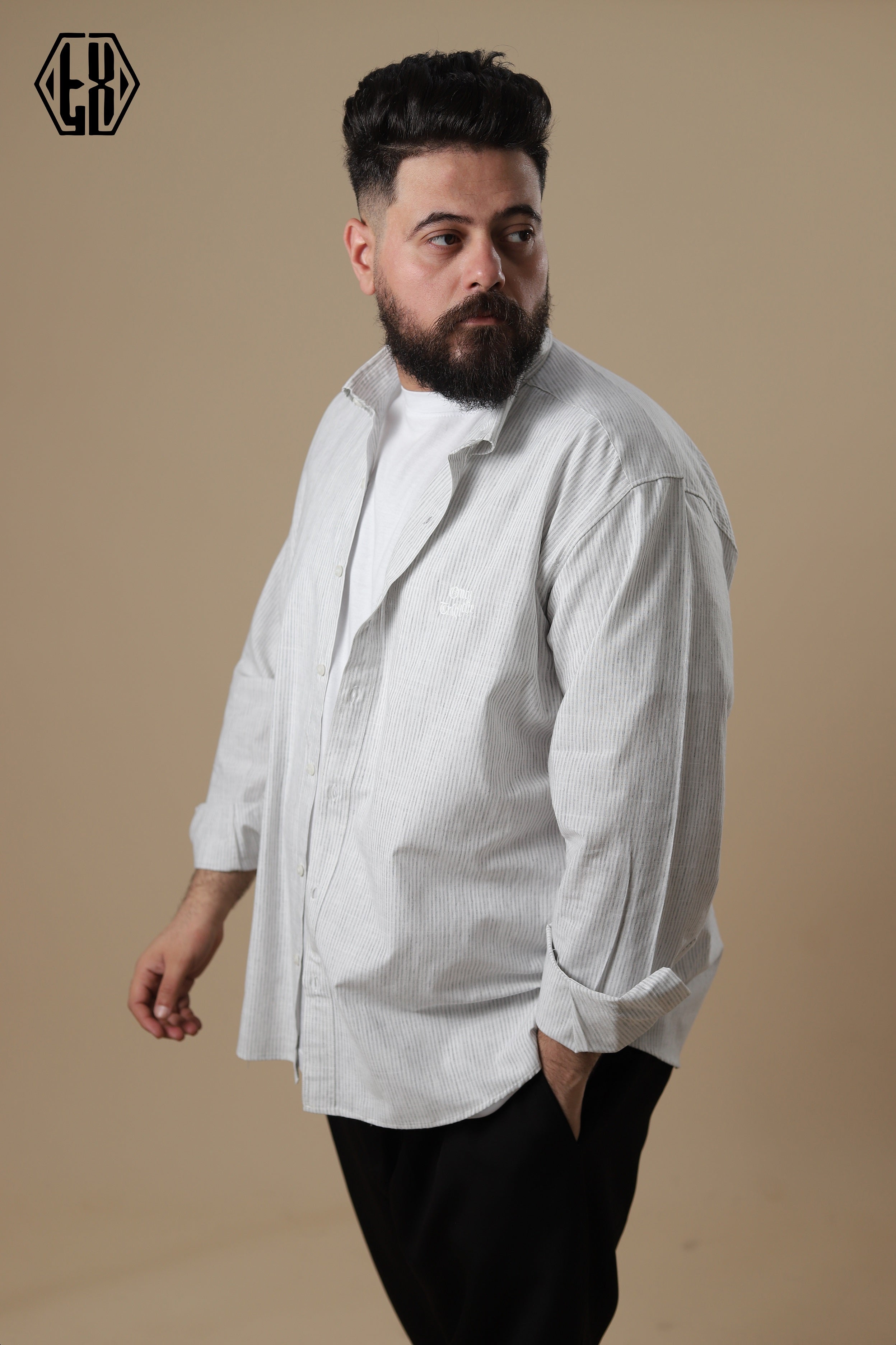 Sriped Only The Triple Linen Shirt