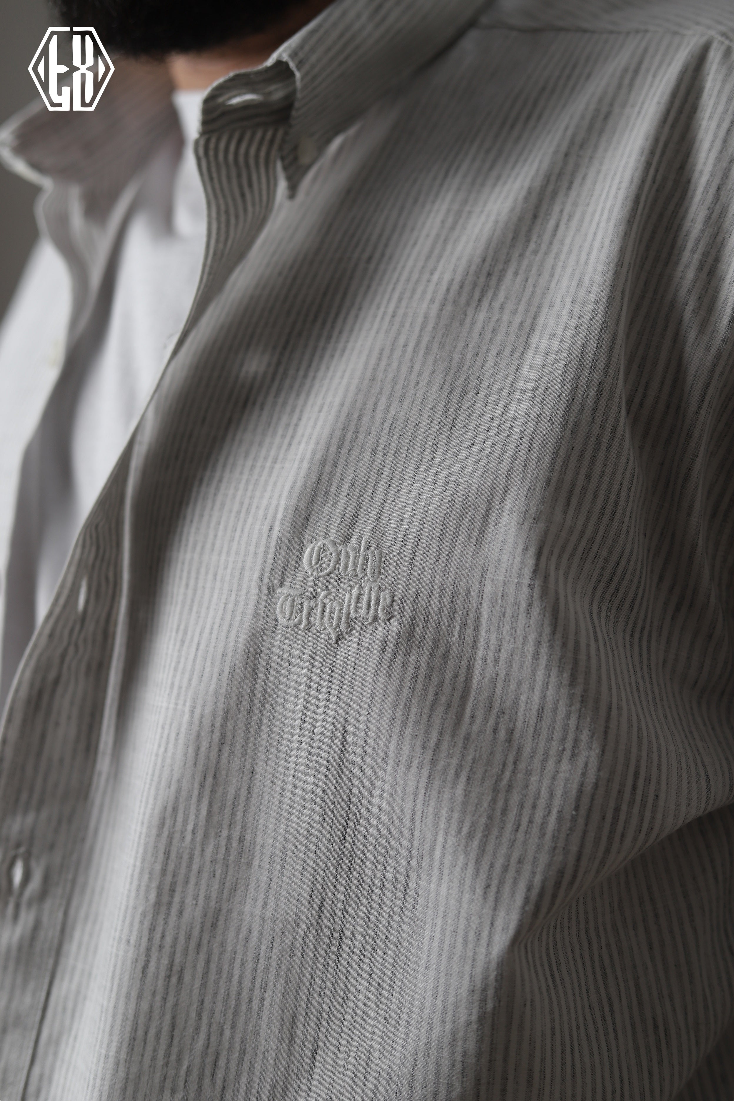 Sriped Only The Triple Linen Shirt