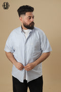 Striped Short Sleeve Linen Shirt