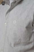 Striped Short Sleeve Linen Shirt