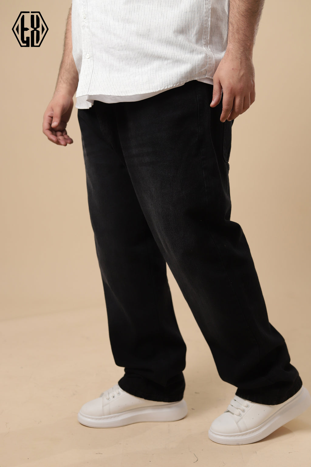 Black Wide Leg Denim
