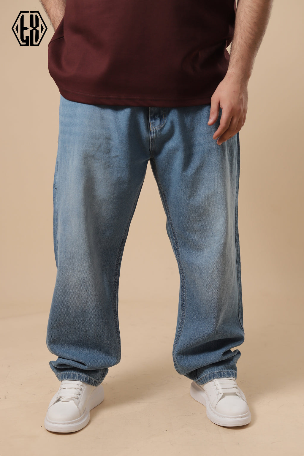 Sky Blue Wide Leg Denim