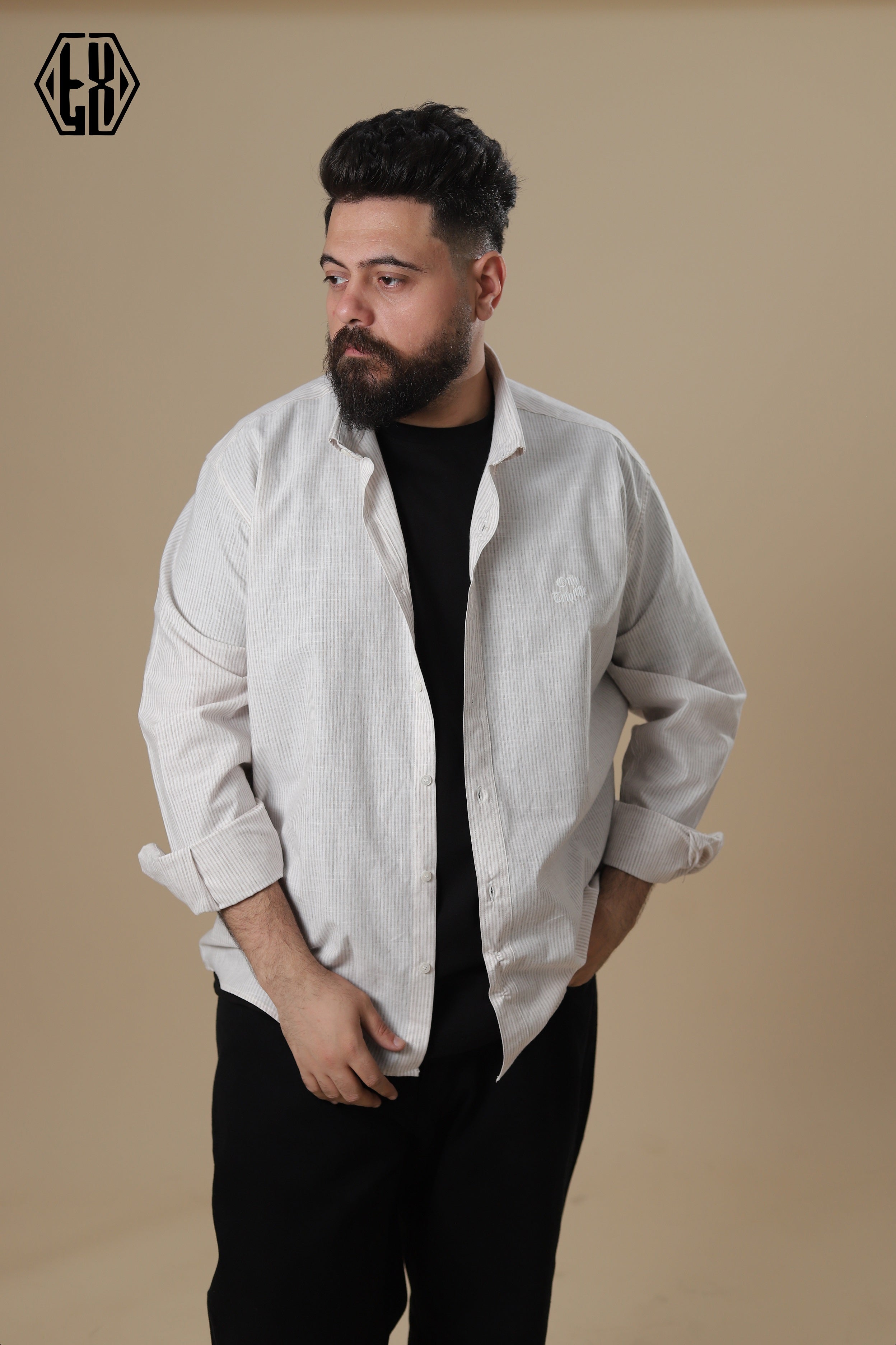 Sriped Only The Triple Linen Shirt
