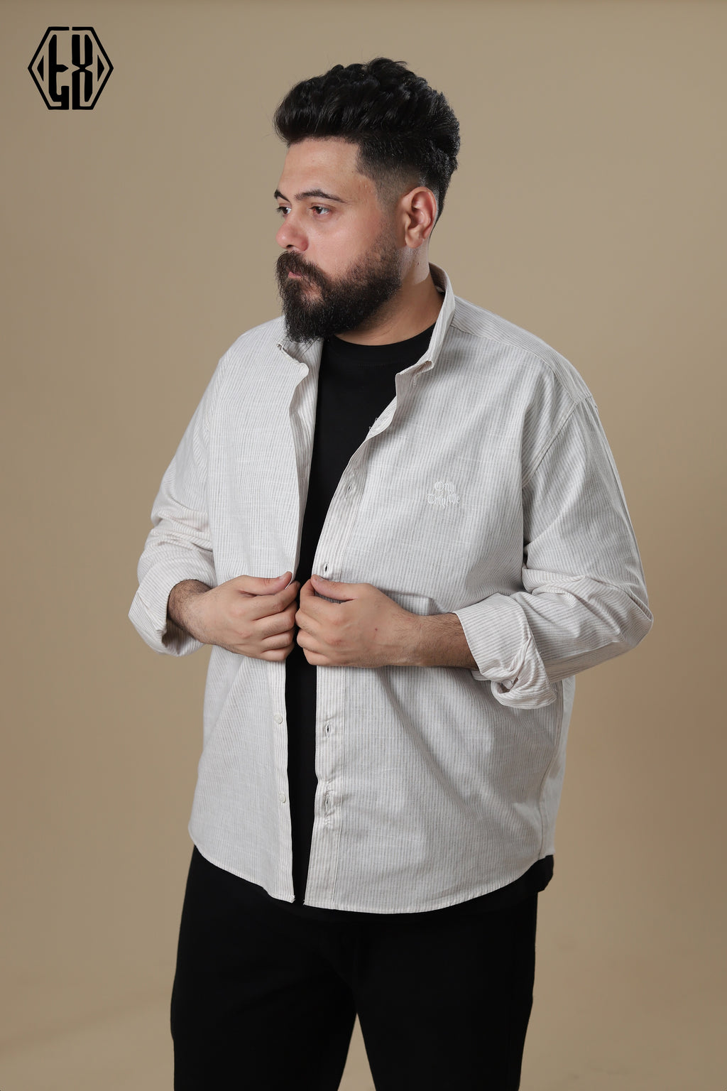 Sriped Only The Triple Linen Shirt
