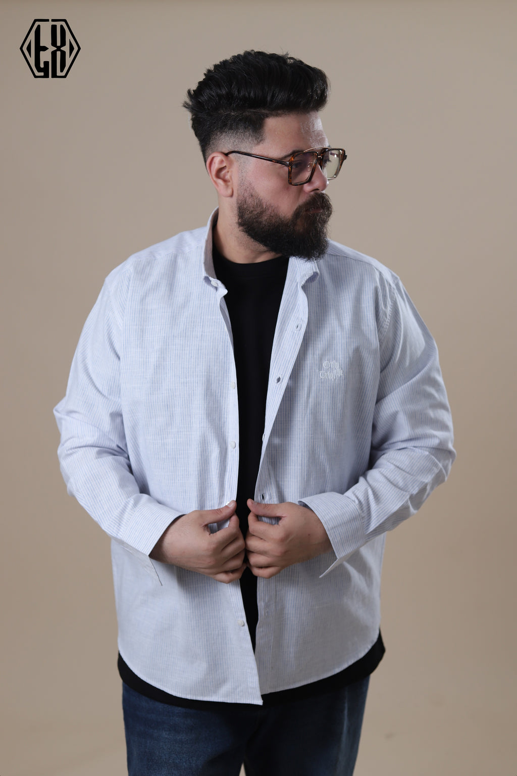 Sriped Only The Triple Linen Shirt