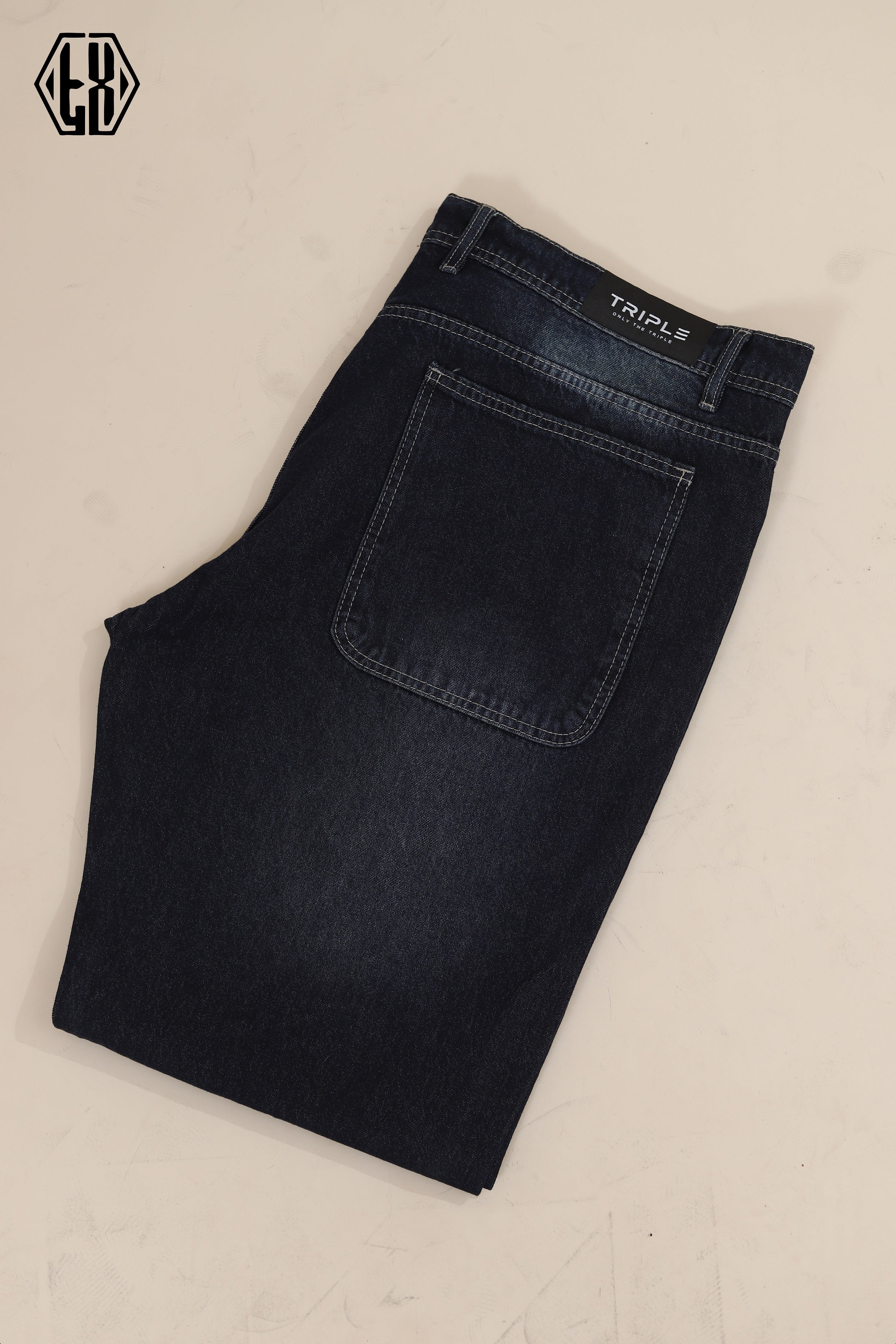 Dark Dirty Wide Leg Denim