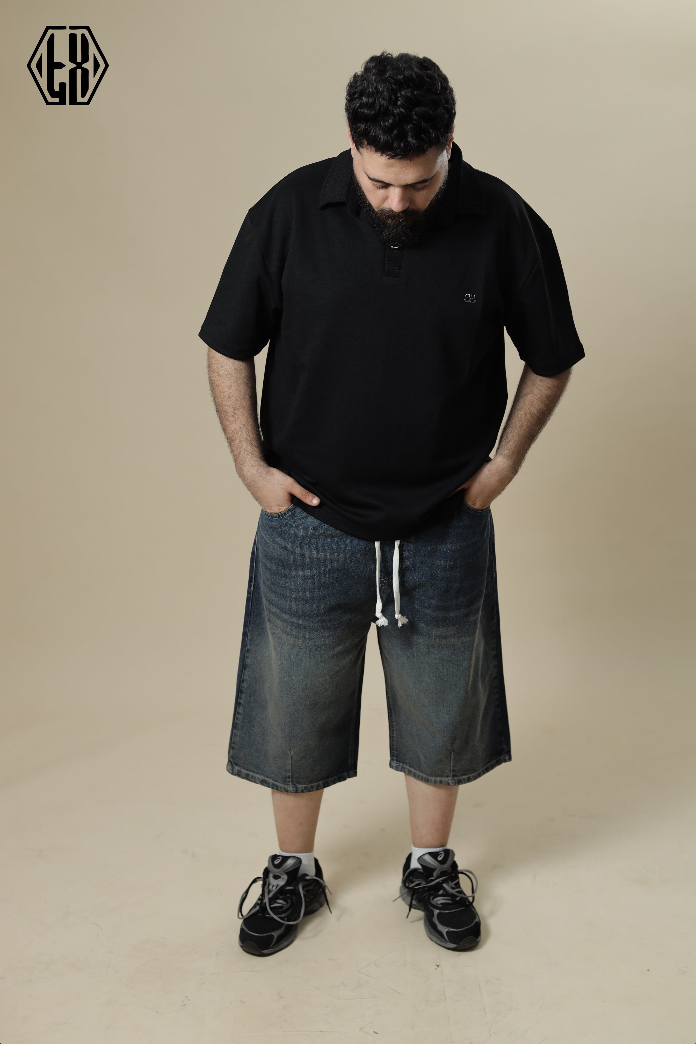 OVERSIZED DENIM SHORT Dirty
