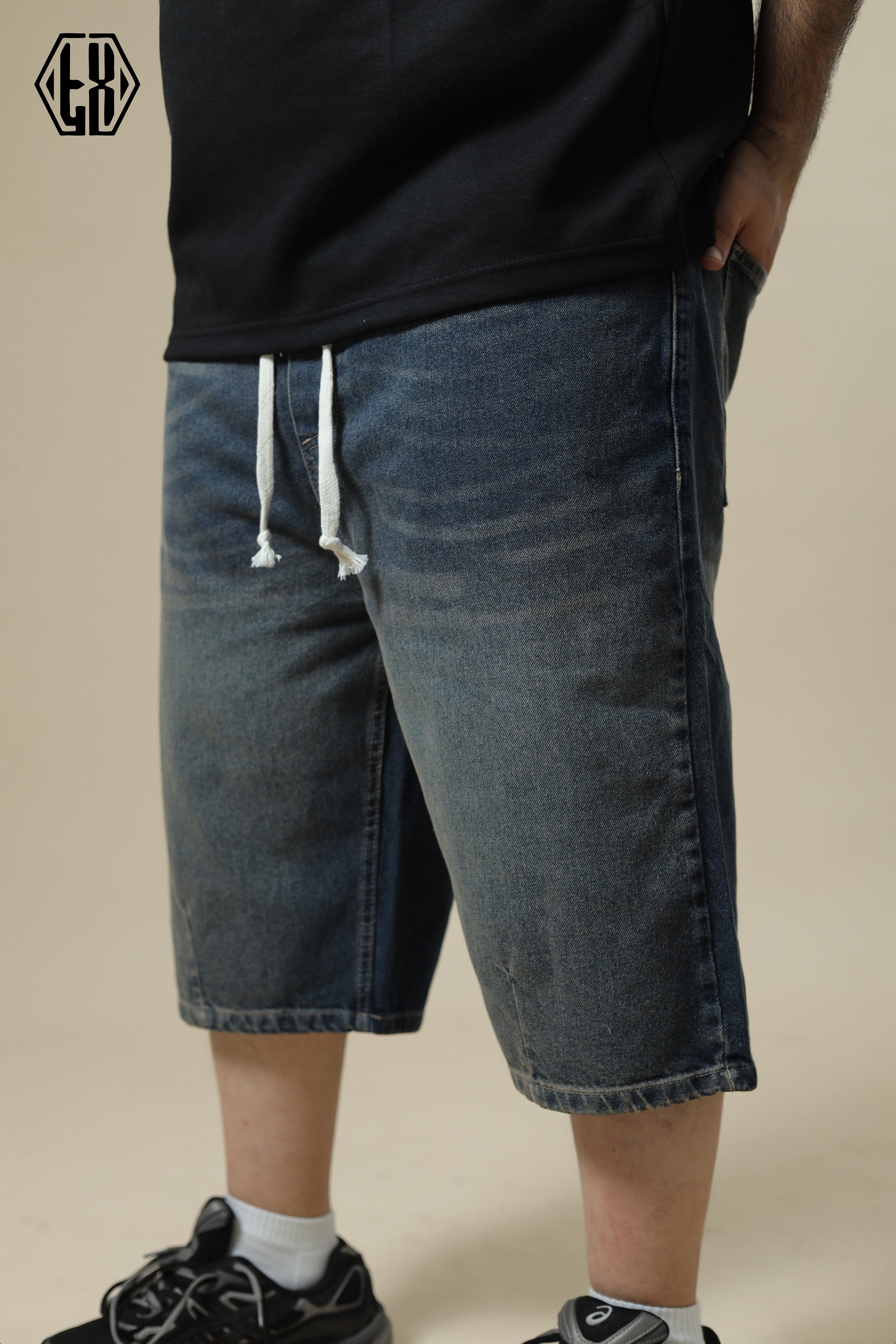 OVERSIZED DENIM SHORT Dirty